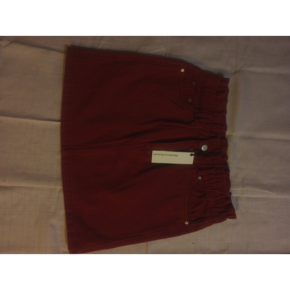 Newbury Kustom Crimson Mini Skirt NWT Pockets Medium